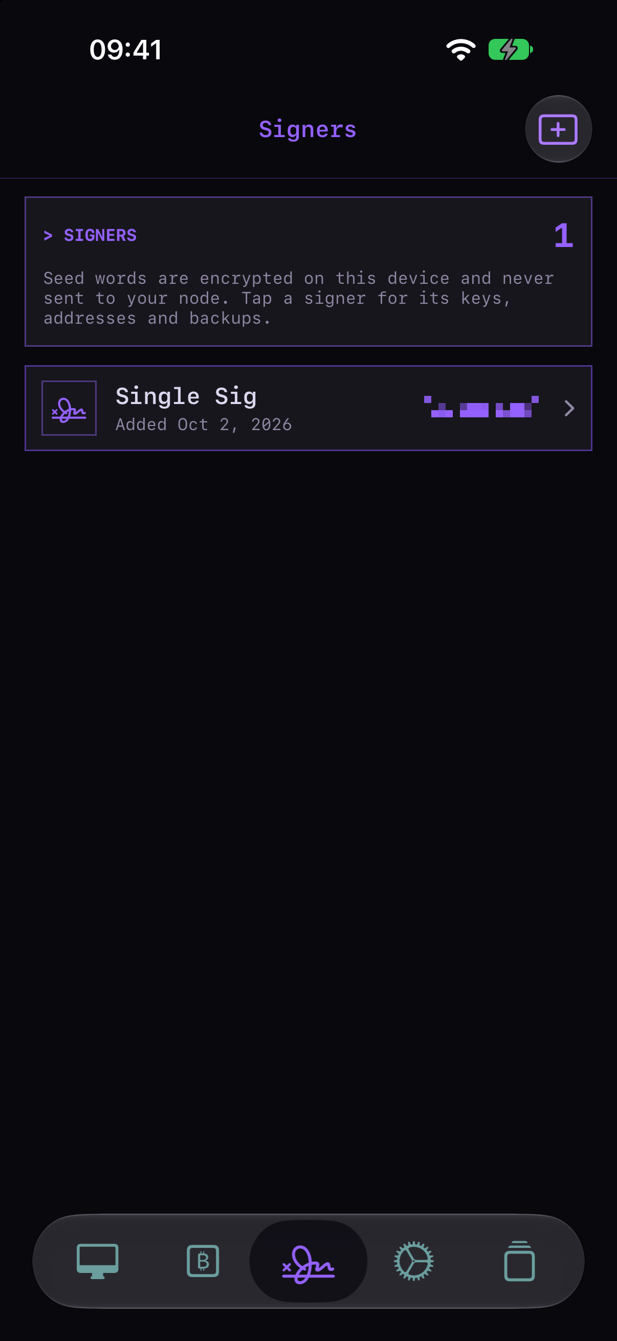 Fully Noded signers